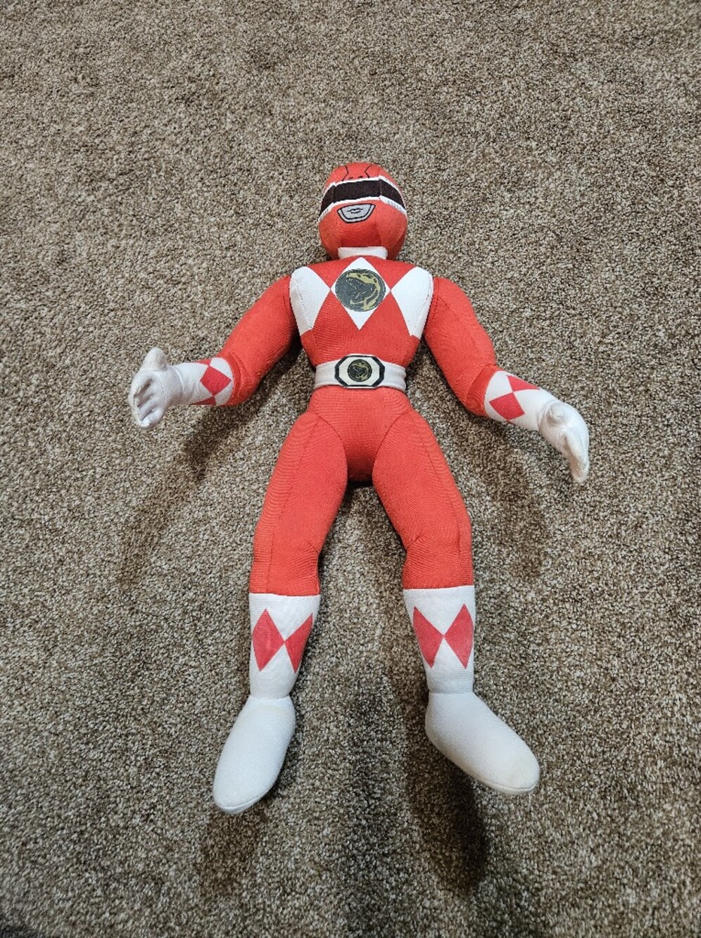 VTG 1994 Red Power Ranger Stuffed Doll Plush